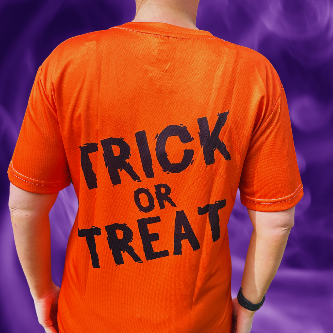 Pumpkin Halloween Technical Running T-Shirt - Unisex