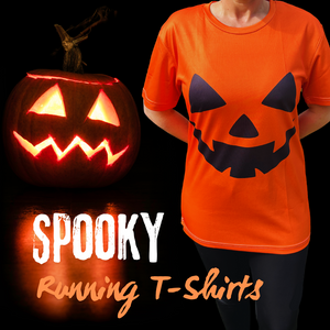 Pumpkin Halloween Technical Running T-Shirt - Unisex