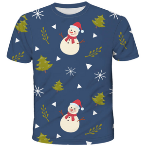 Christmas Snowman Technical T-Shirt - Unisex