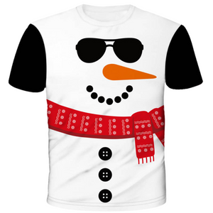 Snowman Christmas Technical T-Shirt - Unisex