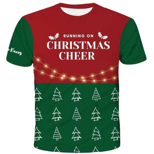 Running on Christmas Cheer Christmas Technical T-Shirt - Unisex