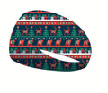 Reindeer Scene Christmas Active Running Headband