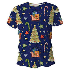 **PRE-ORDER** Navy Christmas Tree Technical Running T-Shirt - Unisex