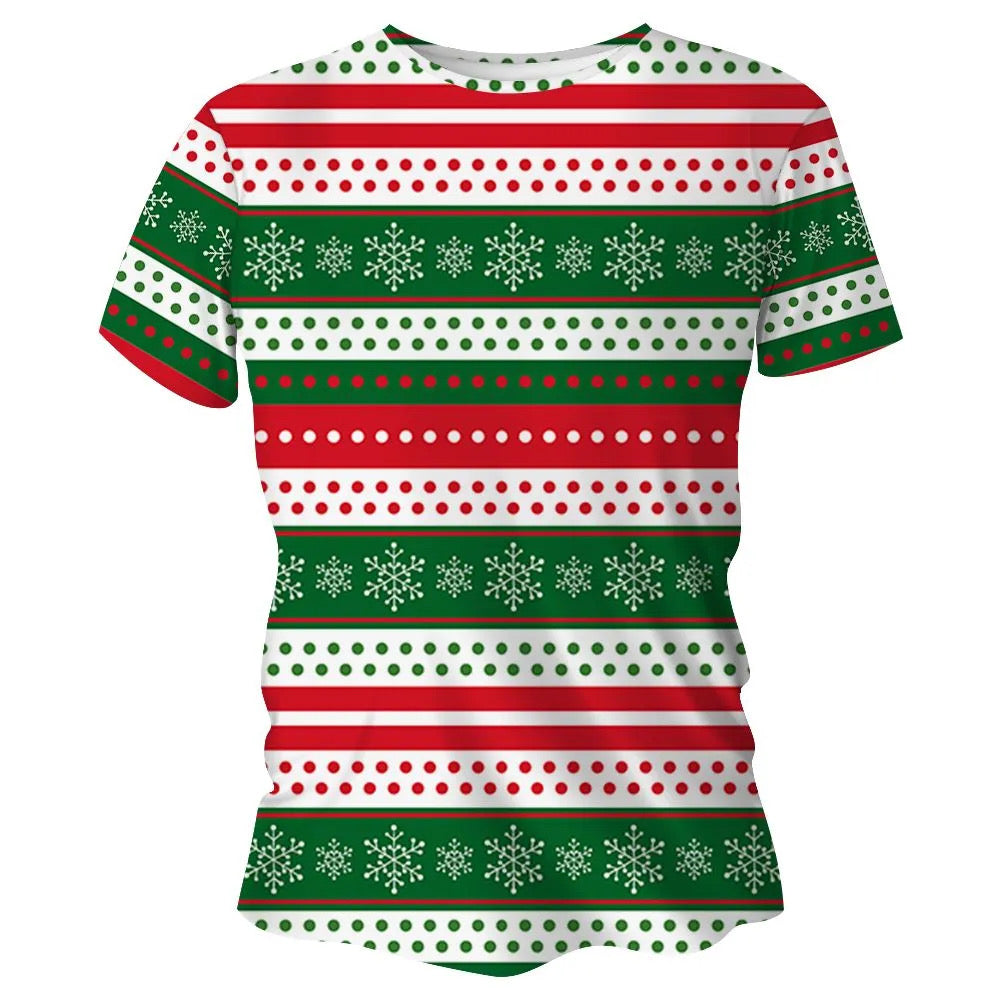 **PRE-ORDER** Stripes Christmas Technical Running T-Shirt - Unisex