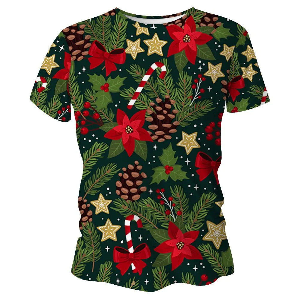 Festive Garland Christmas Technical Running T-Shirt - Unisex