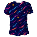 Cosmic Waves Funky Technical Running T-Shirt - Unisex
