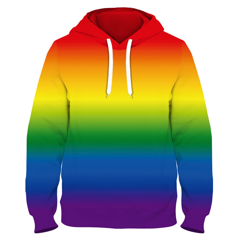 Rainbow Funky Technical Sports Running Hoodie - Unisex