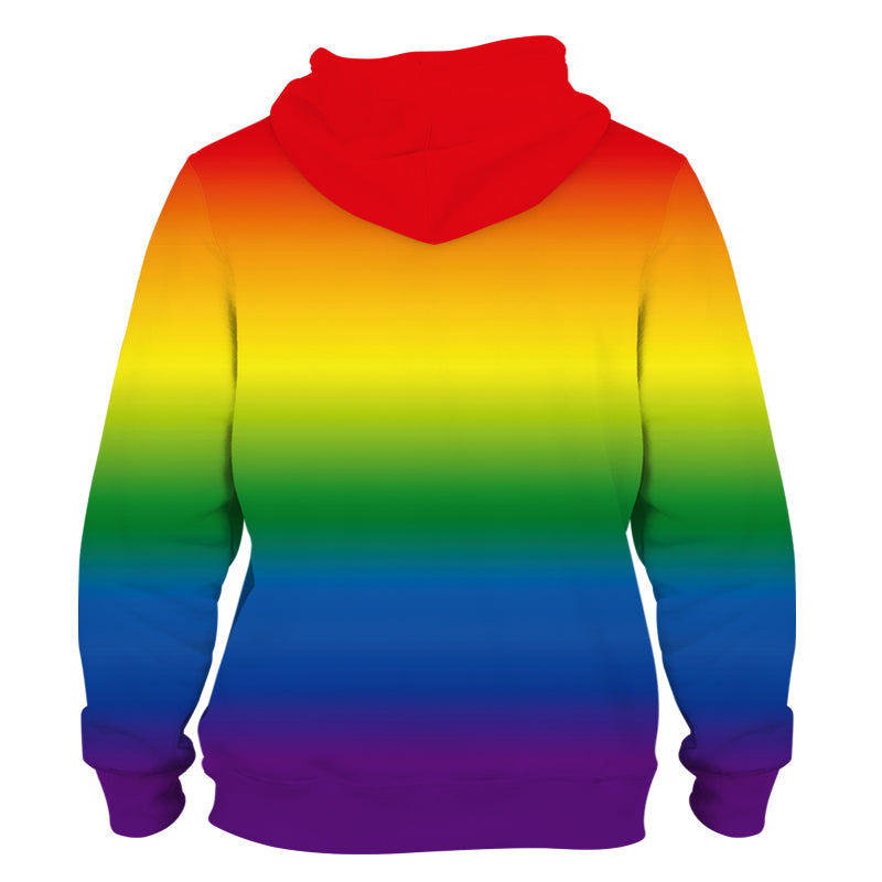 Rainbow Funky Technical Sports Running Hoodie - Unisex