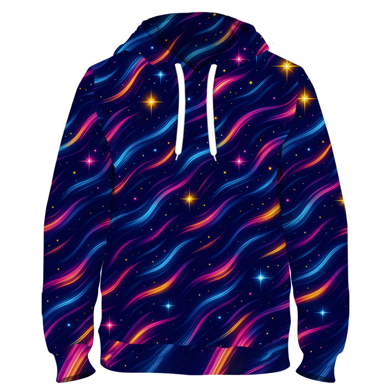 Cosmic Waves Funky Technical Sports Running Hoodie - Unisex
