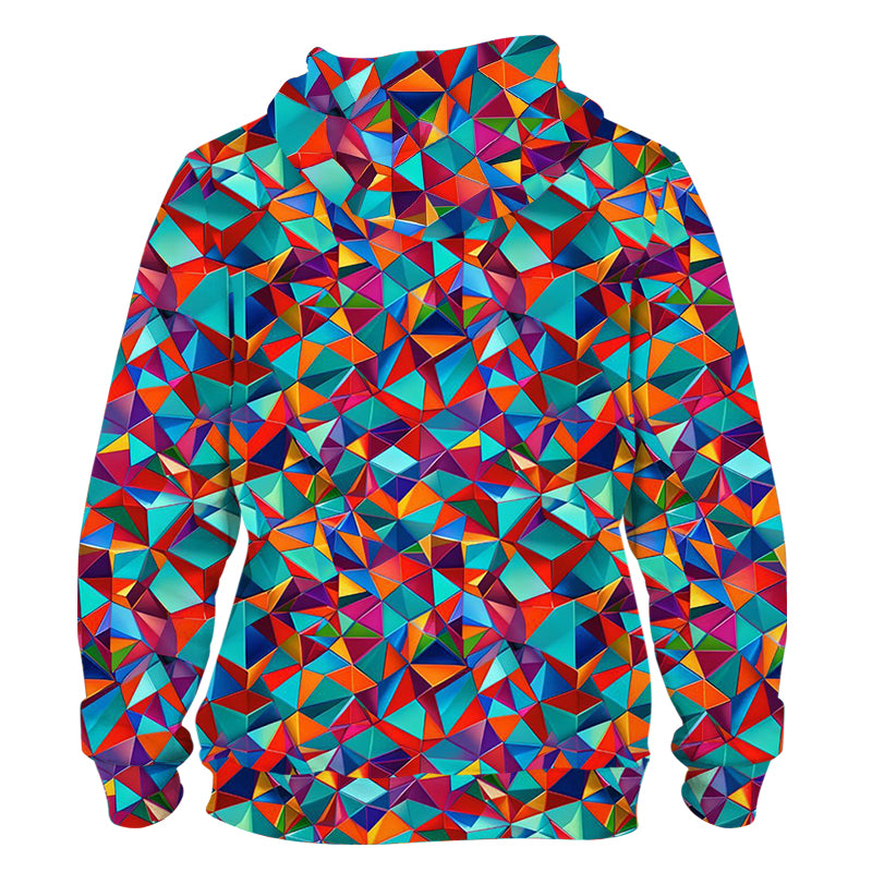 Mosaic Funky Technical Sports Running Hoodie - Unisex
