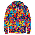 Marathon Pop Art Funky Technical Sports Running Hoodie - Unisex