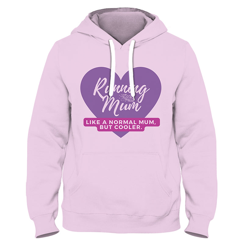 Running Mum Funny Funky Technical Sports Running Hoodie