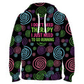 I Don’t Need Therapy Funny Funky Technical Sports Running Hoodie - Unisex