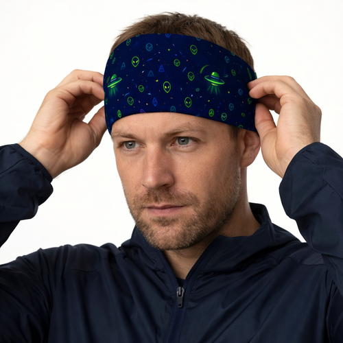 Chased By Aliens Funky Running Active Headband