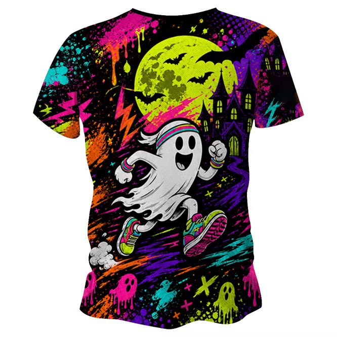 Run Now Boo Later Halloween Funny Technical Running T-Shirt - Unisex