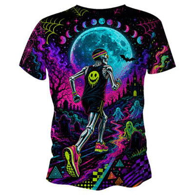 Chasing PB’s and Ghosts Halloween Funny Technical Running T-Shirt - Unisex