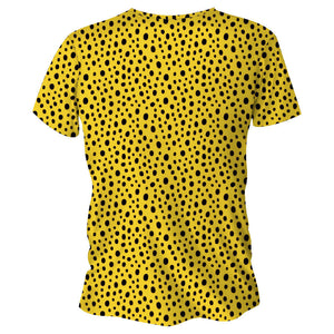 Run Wild Leopard Print Funky Technical Running T-Shirt - Unisex