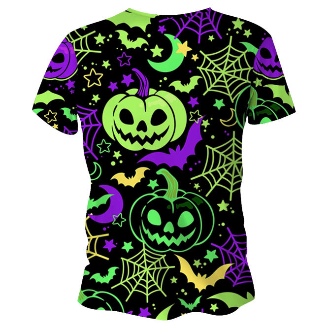 Jack-O-Glow Pumpkin Halloween Technical Running T-Shirt - Unisex