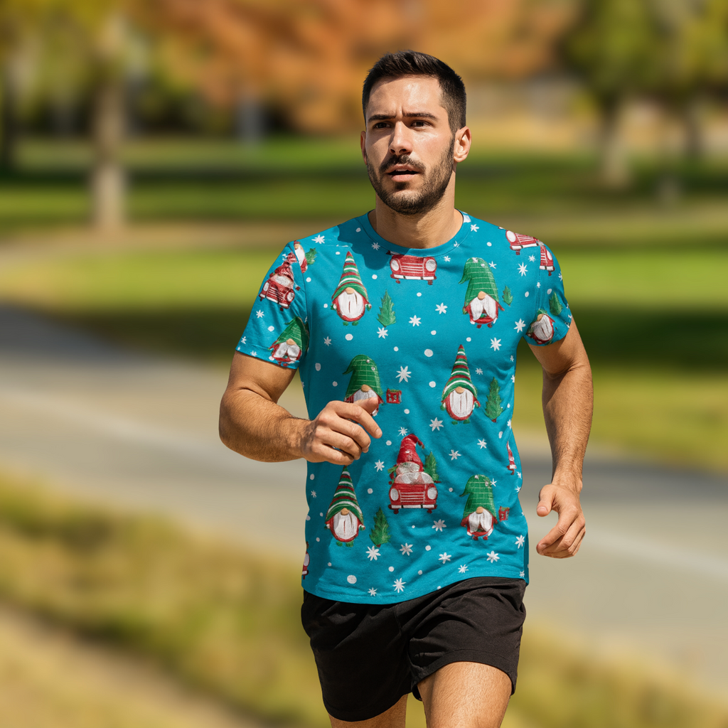 Festive Gonk Christmas Technical Running T-Shirt - Unisex
