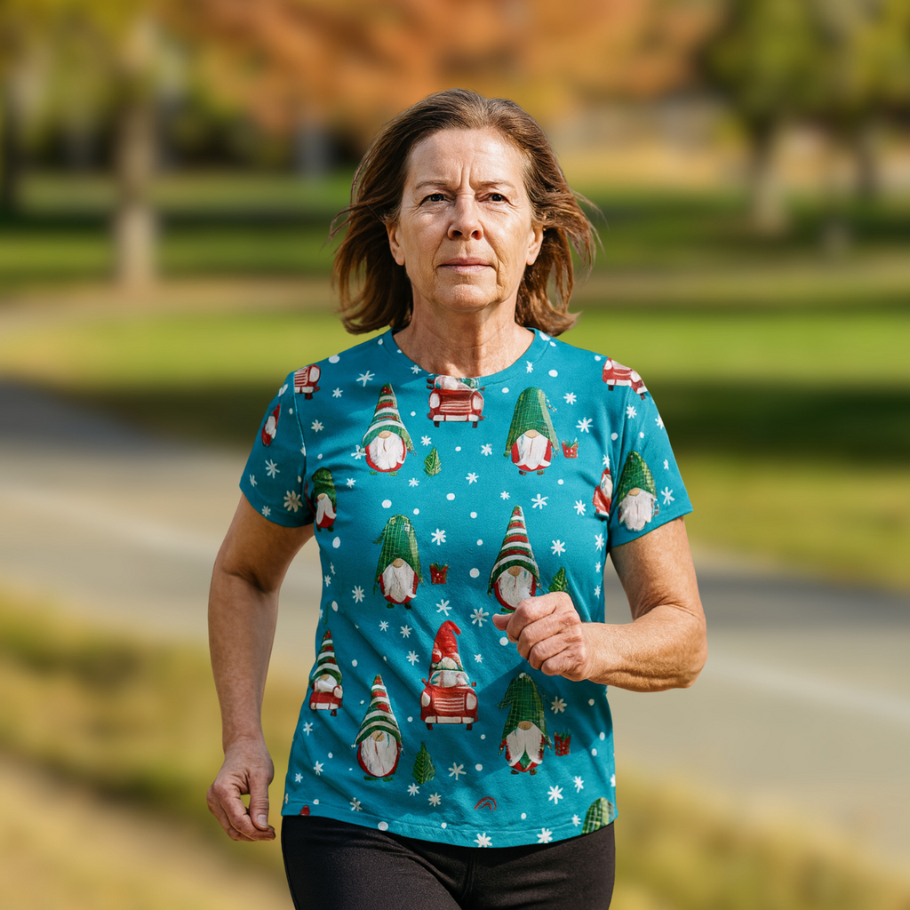 Festive Gonk Christmas Technical Running T-Shirt - Unisex