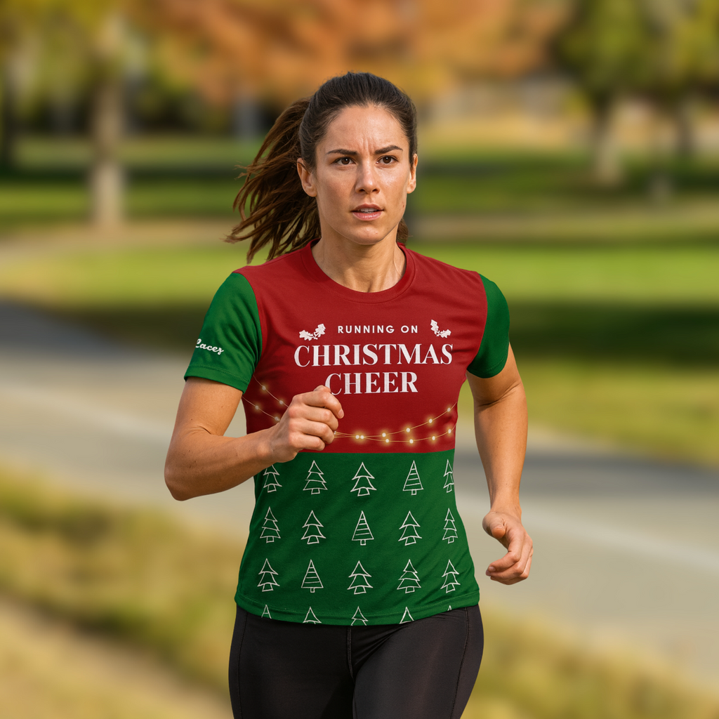 Running on Christmas Cheer Christmas Technical T-Shirt - Unisex