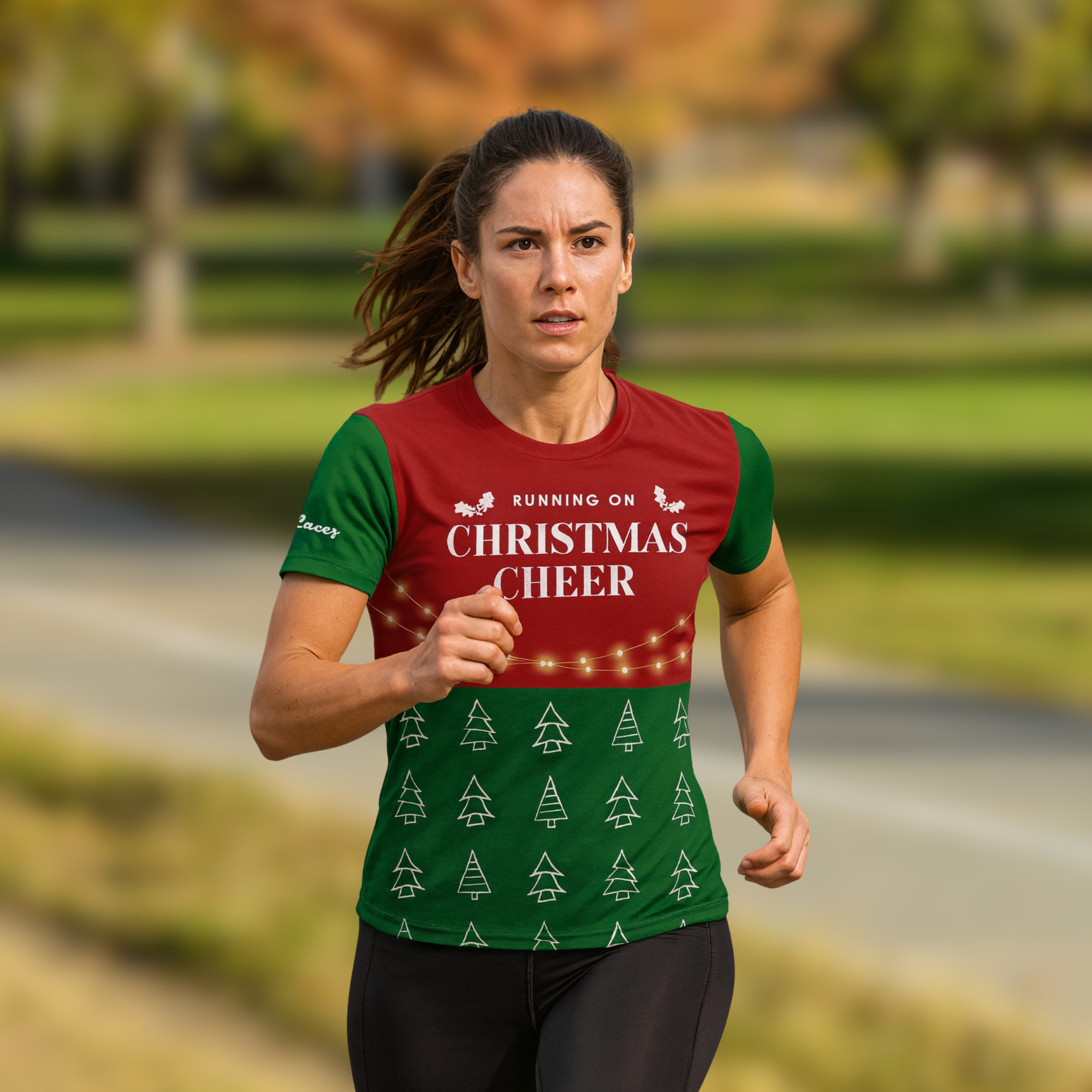 Running on Christmas Cheer Christmas Technical T-Shirt - Unisex