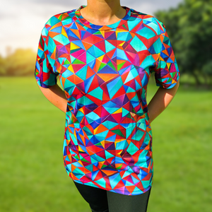 Mosaic Funky Technical Running T-Shirt - Unisex