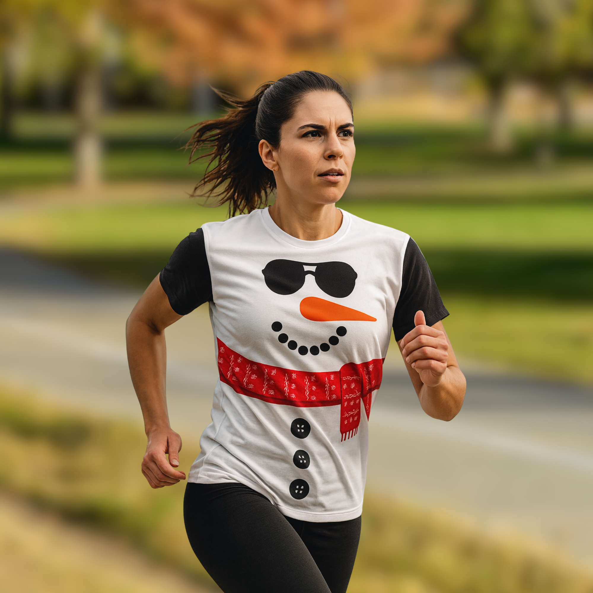 Snowman Christmas Technical T-Shirt - Unisex