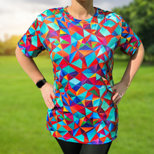 Load image into Gallery viewer, Mosaic Funky Technical Running T-Shirt - Unisex
