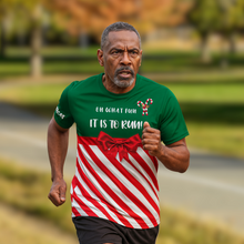 Load image into Gallery viewer, Candy Cane Oh What Fun It Is To Run Christmas Technical T-Shirt - Unisex
