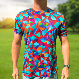 Mosaic Funky Technical Running T-Shirt - Unisex