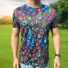 Load image into Gallery viewer, Peacock Funky Technical Running T-Shirt - Unisex
