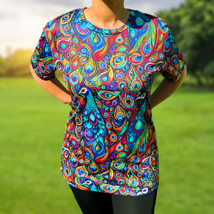 Peacock Funky Technical Running T-Shirt - Unisex