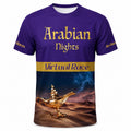 Arabian Nights Virtual Race Finisher T-Shirt single front image