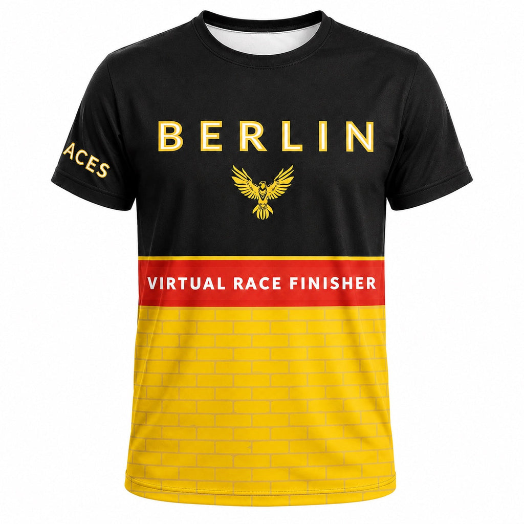 Berlin Virtual Race Finisher T-Shirt single front image