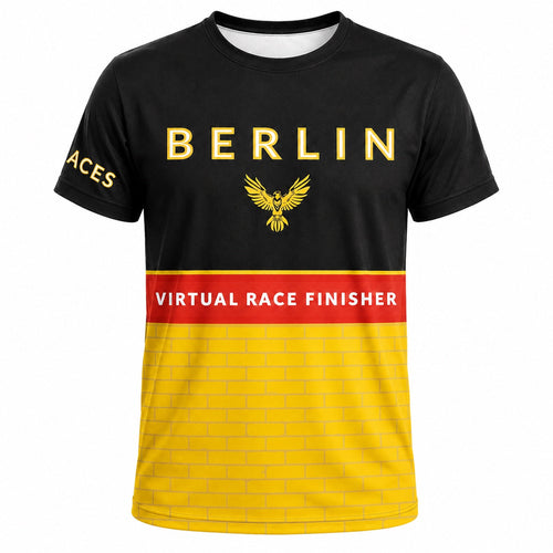 Berlin Virtual Race Finisher T-Shirt single front image