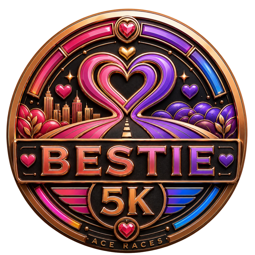 Bestie 5K transparent digital challenge badge