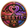 Bestie 5K transparent digital challenge badge
