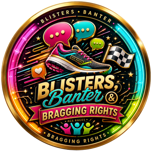 Blisters, Banter & Bragging Rights transparent digital challenge badge
