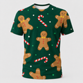 Christmas Gingerbread technical running T-shirt front product image