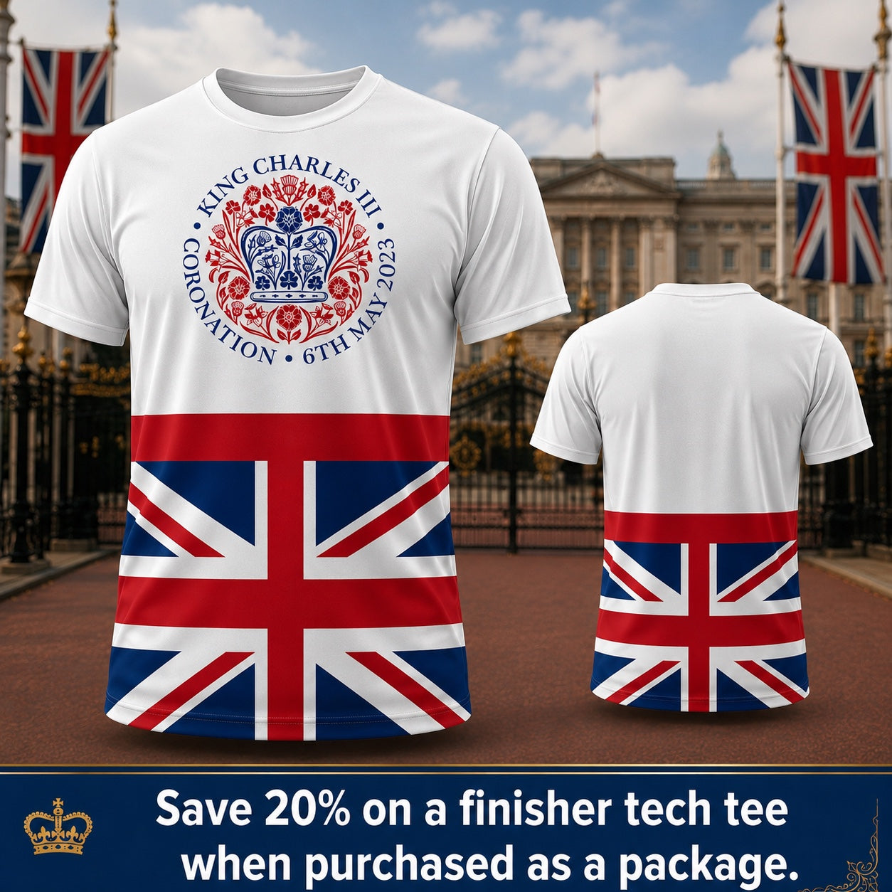 The Coronation of King Charles III Technical Finisher T-Shirt lifestyle image