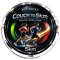 Couch to 5km transparent digital challenge badge