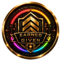 Earned Not Given 13.1 transparent digital challenge badge