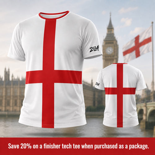 Adult England Football 2024 Supporter Tech Finisher T-Shirt lifestyle image