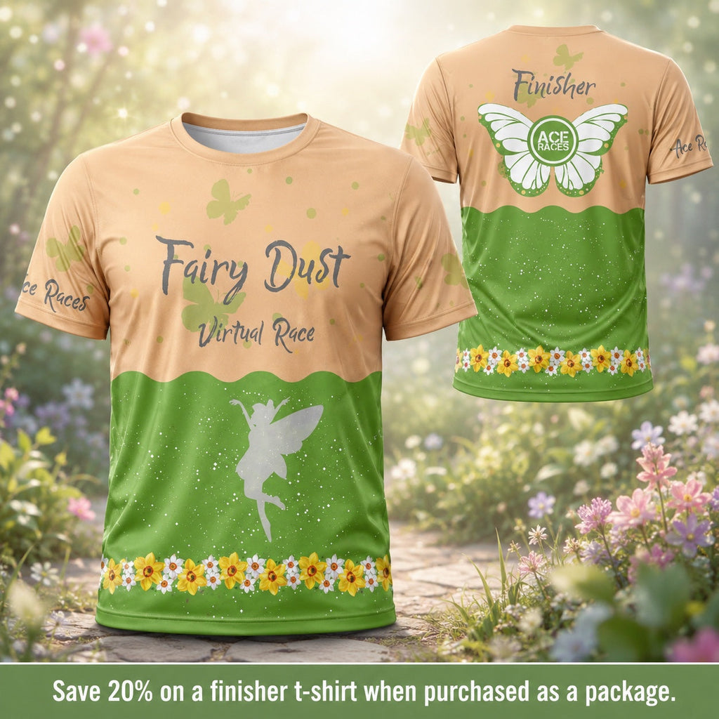 Fairy Dust Virtual Race Finisher T-Shirt lifestyle image