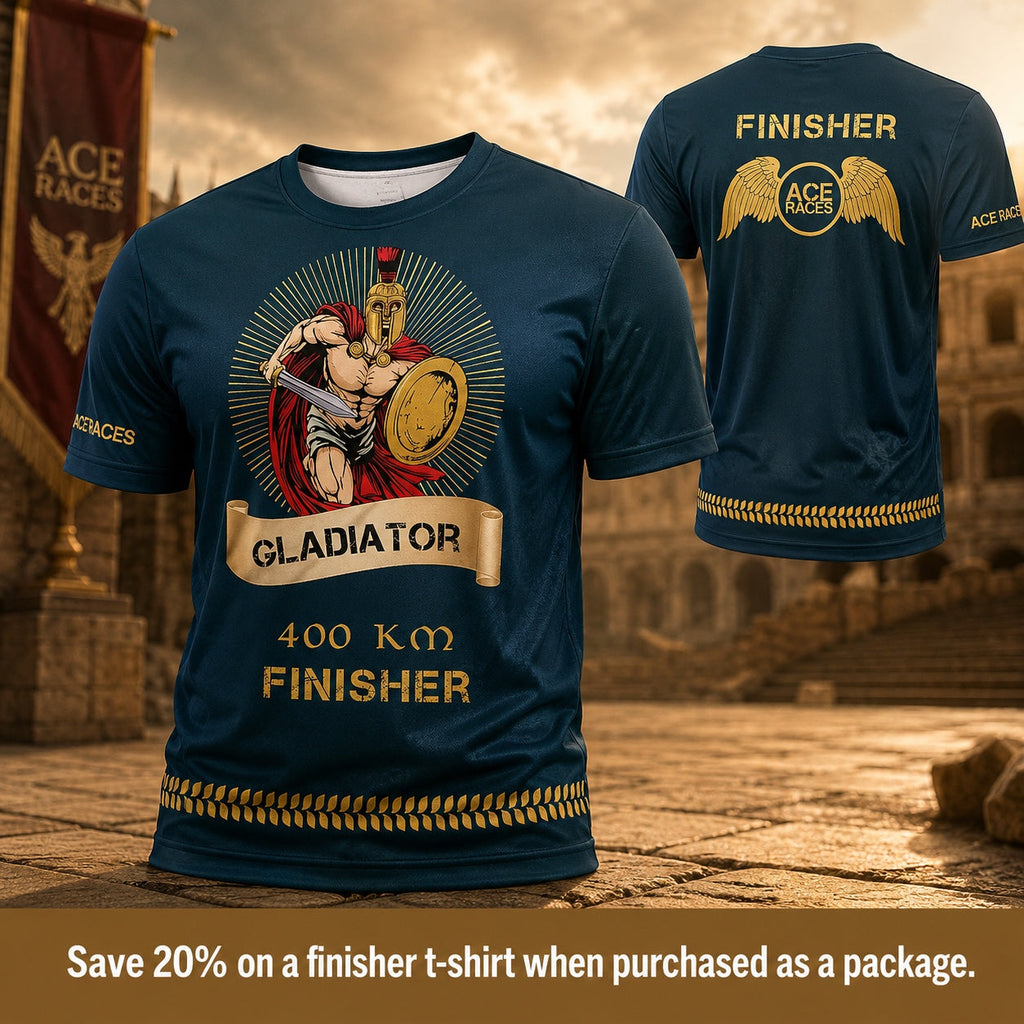 Gladiator 400km Finisher T-shirt lifestyle image