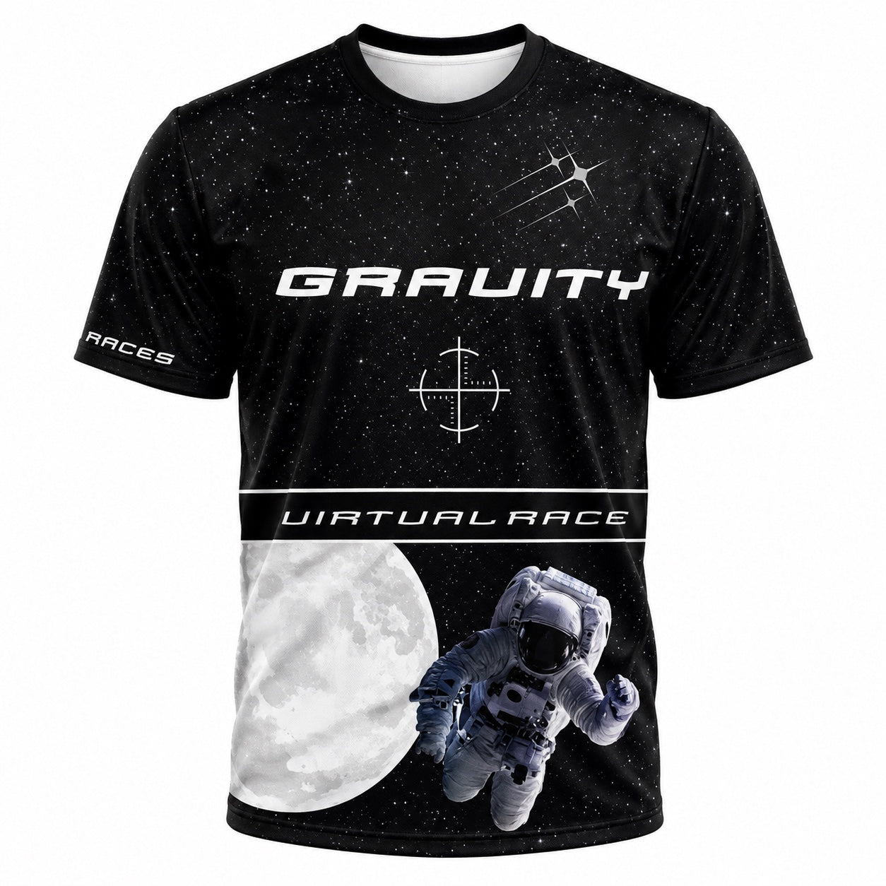 Gravity Virtual Race Finisher T-Shirt single front image