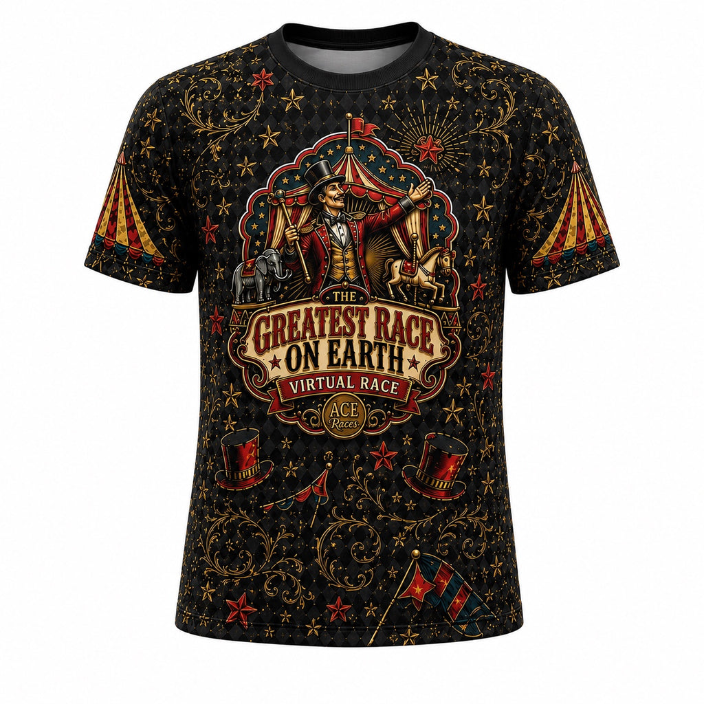 The Greatest Race on Earth Virtual Race Finisher T-Shirt front product image