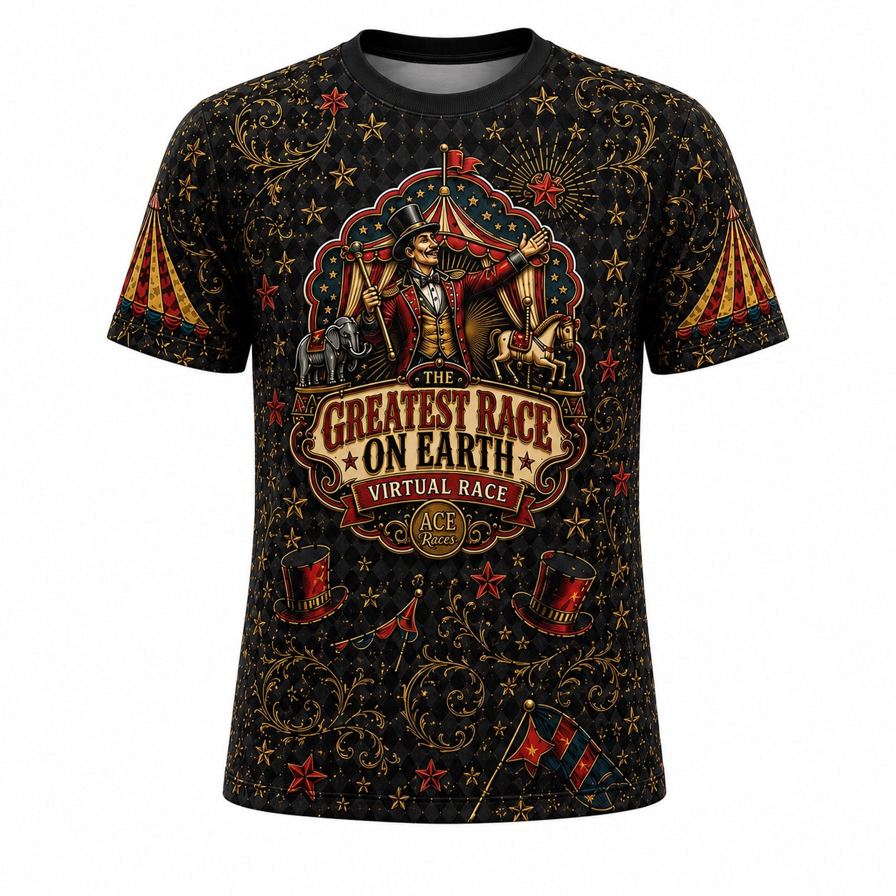 The Greatest Race on Earth Virtual Race Finisher T-Shirt front product image
