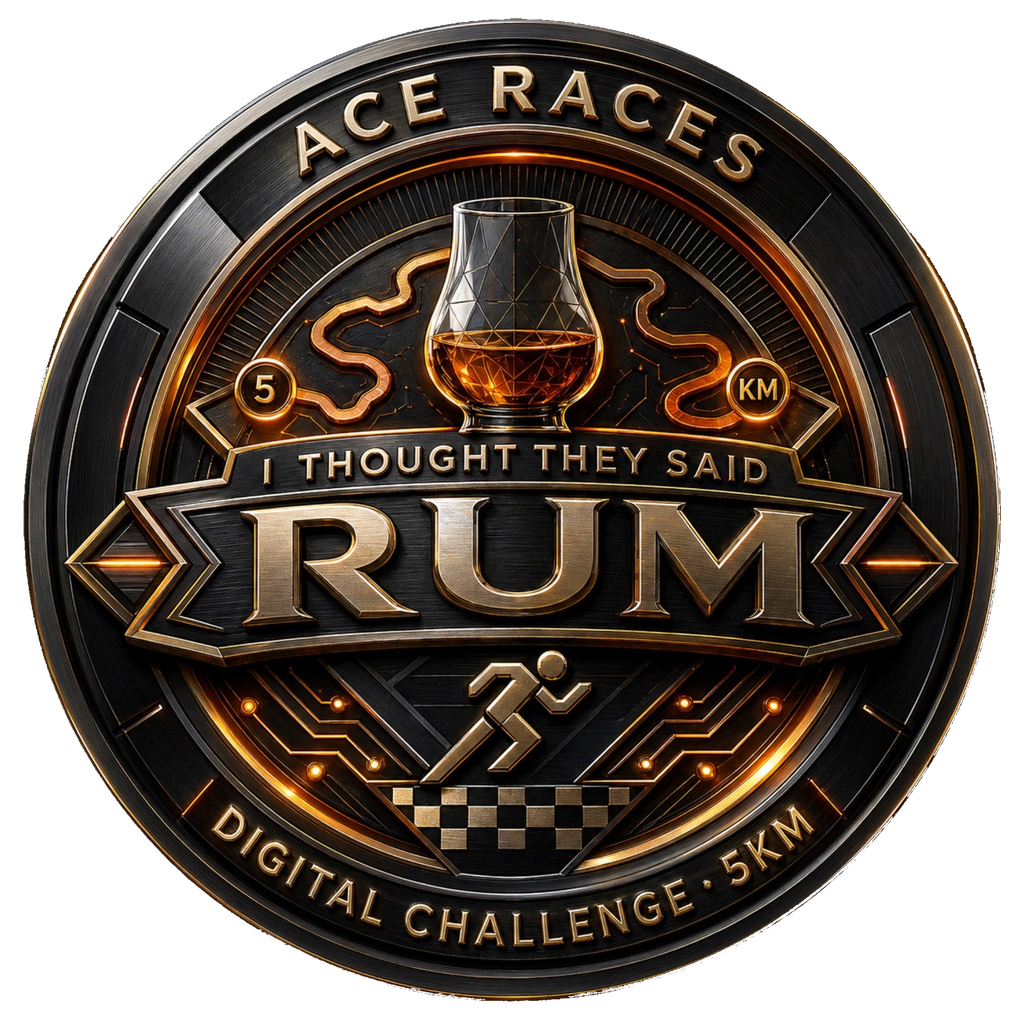 I Thought They Said Rum 5KM transparent digital challenge badge